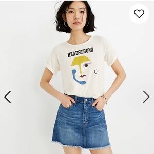 Madewell Raw Hem Denim Skirt- excellent condition!